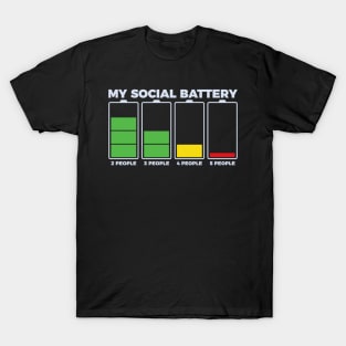 Introvert My Social Battery T-Shirt